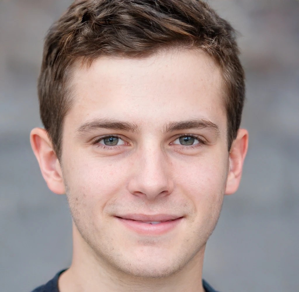Headshot of a friendly young man with short brown hair acting as one of the adult therapy for men clients.